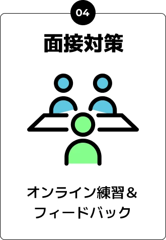 面接対策 オンライン練習&フィードバック